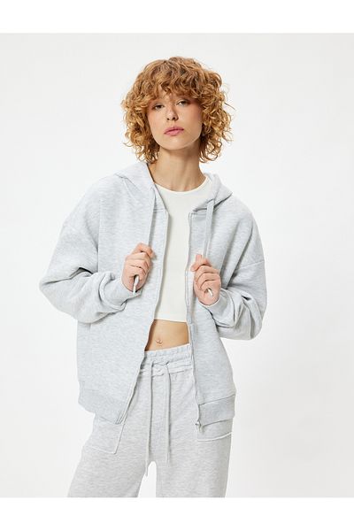 Koton Oversize mikina Kangaroo Pocket s kapucí