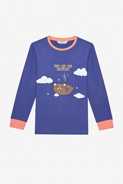 Penti Boy's Daydream Thermal Multicolor Pajama Set