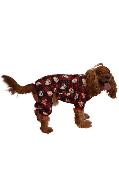 Pawstar Dog Face Rompers Dog Face Cat Dog Combed Cotton Pajamas Jumpsuit