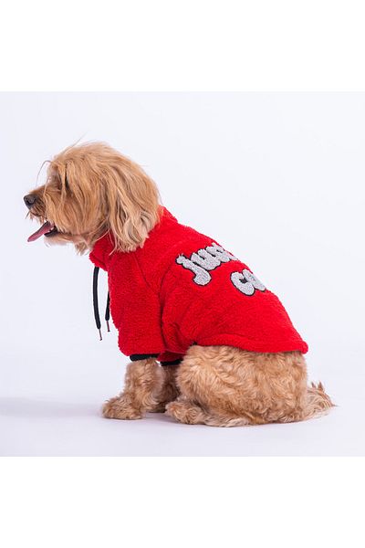 Pawstar Red Just Dog Sweati Dog Clothes Cat Clothes