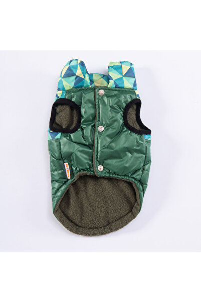 Pawstar Yeşil Diametro Puf Yelek Köpek Yeleği Köpek Kıyafeti Köpek Yağmurluk