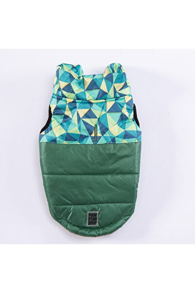 Pawstar Yeşil Diametro Puf Yelek Köpek Yeleği Köpek Kıyafeti Köpek Yağmurluk