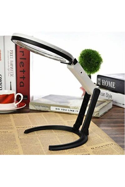 REKOTOOLS -Işıklı Büyüteç Büyüteçli Masa Lambası Adaptörlü Çalışma Lambası Iş...