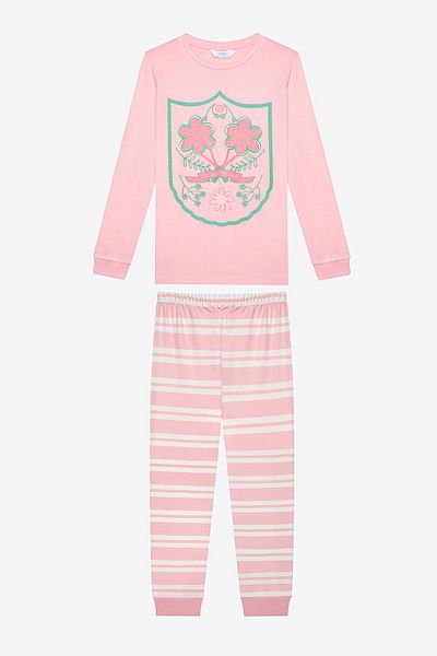 Penti Arm-Thermo-Pyjama-Set für Mädchen, mehrfarbig