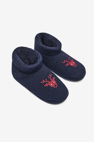 Penti Dunkelblaue Newyear-Heimstiefel für Herren