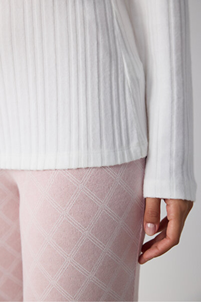 Penti Dream Soft Gül Kurusu Pembe Pantolon Pijama Takımı