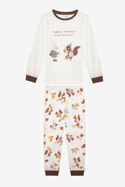 Penti Zweiteiliges, mehrfarbiges Pyjama-Set für Mädchen aus Baumwolle