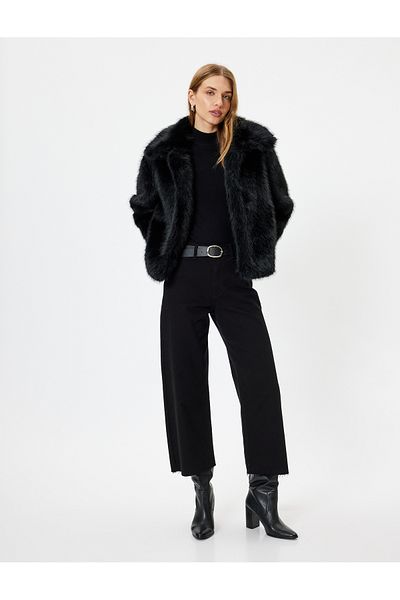 Koton Standard Waist Wide Leg Buttoned Culotte Jeans
