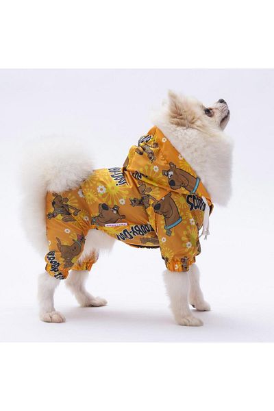 Pettrend Scooby-doo Jumpsuit Raincoat Dog Apparel Dog Raincoat (BIG IRK)