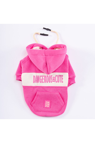 Pawstar Pembe Cute Köpek Hoodie Köpek Sweat Köpek Kıyafeti Kedi Kıyafeti