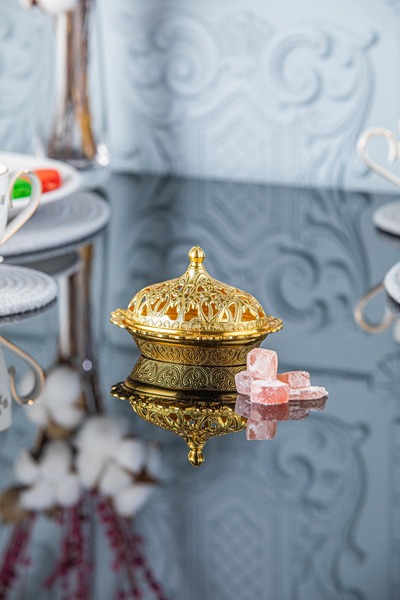 Sena Motif Oval Metal Lokumluk (357)