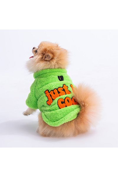 Pawstar Green Just Dog Sweati Dog Clothes Cat Clothes