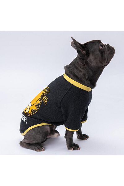Pettrend Garfield Printed Fleece Sweat Cat Dog Sweatshirt Cat Dog Outfit Cat Dog Dress