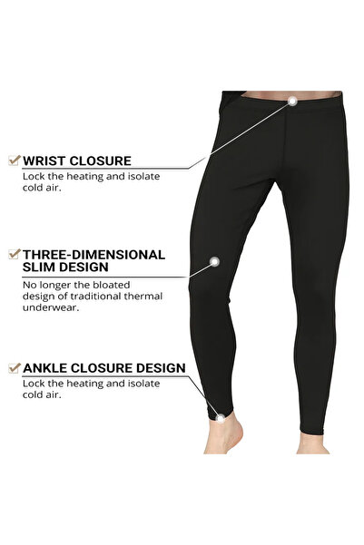 SEBURAM COLLECTION Winter Men's Tights Thermal Fleece Inside Men's Tights