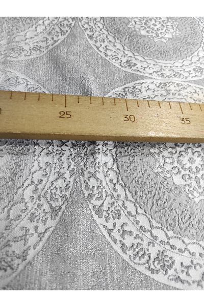 Evcimenhome New Product Embossing(Seersucker) Jacquard Piece Fabric 120Cmx140Cm Gofrecirc Color; Grey - White