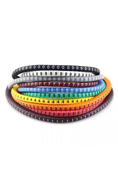 KEEPRO Renkli kablo işaretleyici kablo numaratörü 2.5mm