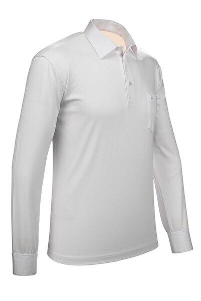 Çizgi Triko Ανδρικό πουκάμισο με γιακά μανίκι μανσέτα φούτερ