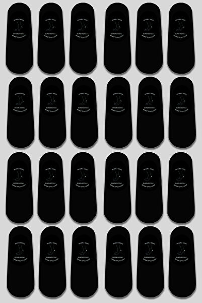 Neşeli Çoraplar 24'lü Siyah Eko Babet Çorap Set