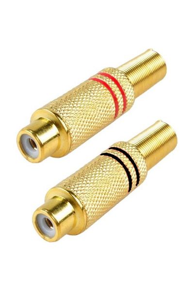 KEEPRO Gold RCA Female Jack Metal Female RCA Connector RCA Female Jack