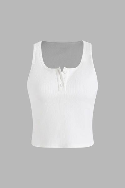 Hiccup Κουμπί Λεπτομερές Crop Top