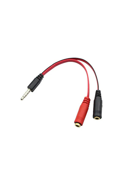 KEEPRO Mikrofon kulaklık birleştirici kulaklık mikrofon birleştirici 3.5 mm e...