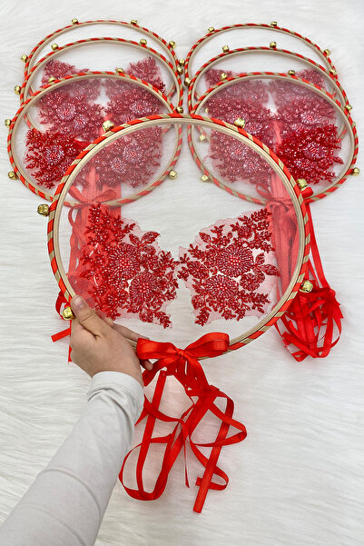 ZEYMERADE فيب زين العروس الدف الأحمر للعروس ليلة زفاف العروس الحناء ليلة ختان...