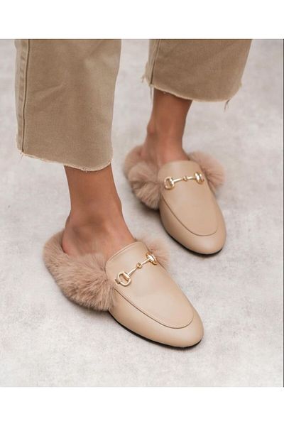 M&B Women's Closed Fur Inside Slippers Large Size Option 36,,,43 ,You Can Prefer One Number Large