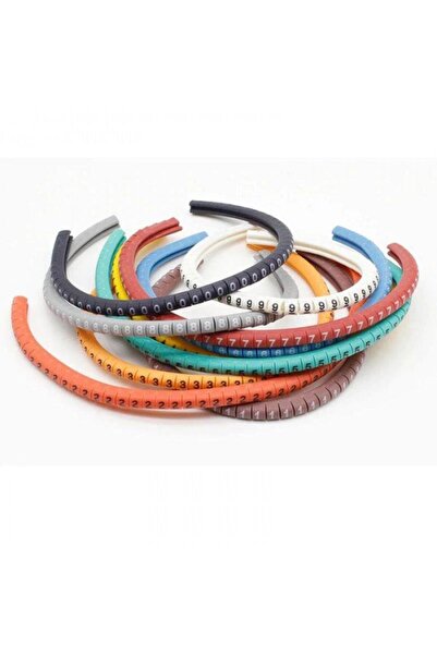 KEEPRO Renkli kablo işaretleyici kablo numaratörü 2.5mm