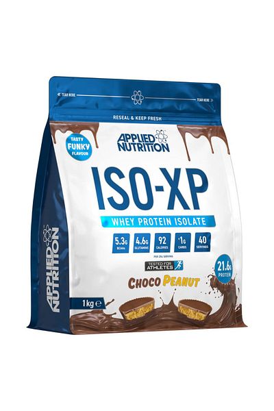 applied nutrition ISO-XP 100% Whey Protein Isolate, Chocolate Peanut, 1 kg