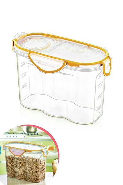 Hayveys Heating and Food Storage Container with Scale Lock Lid 1.2 Lt