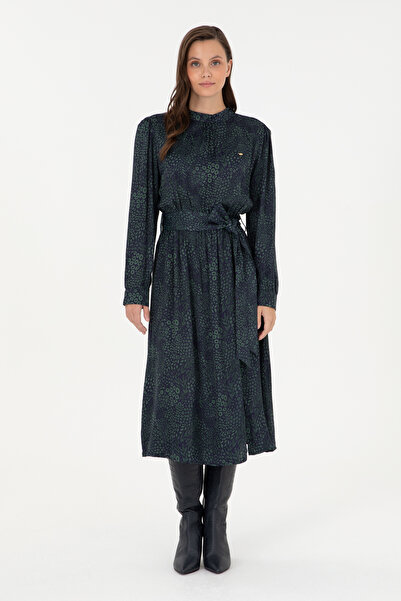 U.S. Polo Assn. Kadın Lacivert Dokuma Elbise 50289856-VR033