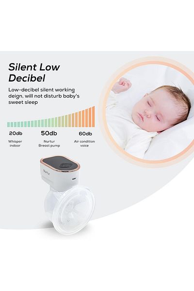 Nurtur Cozi Flex Tekli Giyilebilir Göğüs Pompası Eller Serbest, Taşınabilir Hafif ve Verimli (150ml)