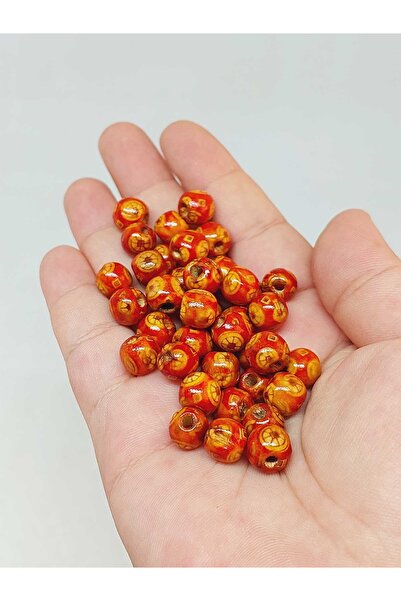 Yasamtohumu 8mm Sa deznom drvene perle - 50 kom (53310)