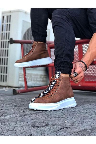 Wagoon Wg03 Tan Casual Ανδρικά μισά μποτάκια