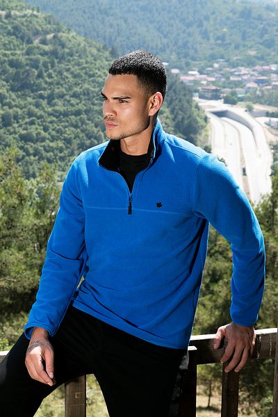 Buratti Ανδρικό Winter Fleece - Slim Fit, Anti-pilling, Bato Collar, Non-pilling 5906001