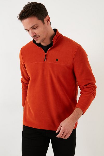 Buratti Ανδρικό Winter Fleece - Slim Fit, Anti-pilling, Bato Collar, Non-pilling 5906001