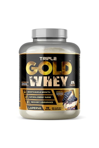 Laperva Triple Gold Whey, Crunchy Blueberry Cheesecake, 5 LB