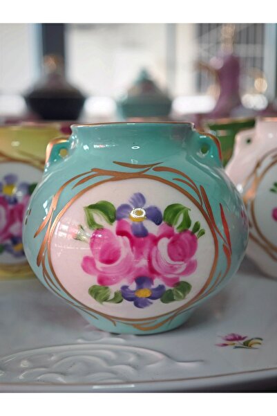 manushum El Boyama Porselen Limoges Mini Balon Vazo-mint