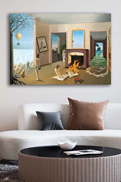 Canvas Wall Table Printed Decorative Oil Painting Surreal Intellectual Home Office Decor Gift Table