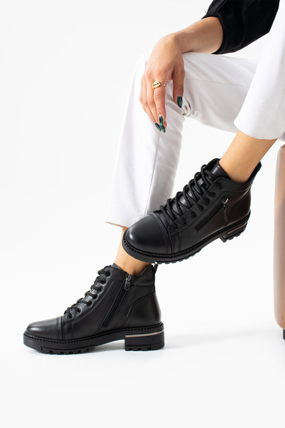 Golder Ghete de damă din piele naturală - MAR001