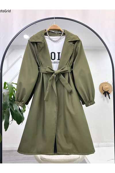 YEDİLALE Anelya Belted Trench Coat