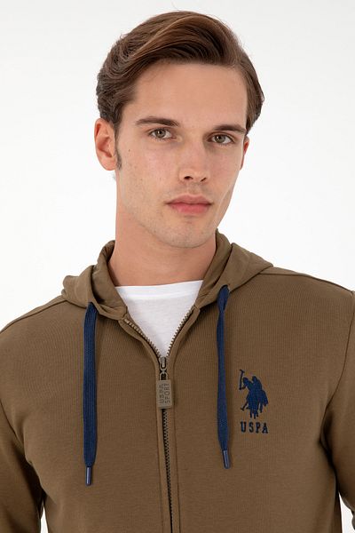U.S. Polo Assn. Ανδρική Ζακέτα Πλεκτή Χακί 50289028 -vr027