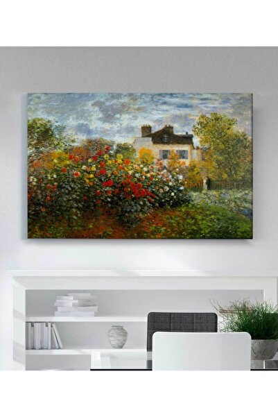 Şehzat Design Claude Monet - Argenteuil'deki Bahçesi Kanvas Tablo