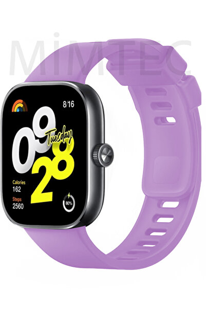mimtec Xiaomi Redmi Watch 4 Uyumlu Kordon Akıllı Saat Bileklik Kordonu Yumuşak Silikon Kayış