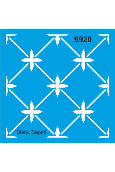 StencilSepeti 30x30 قالب رسم استنسل منقوش بالبلاط