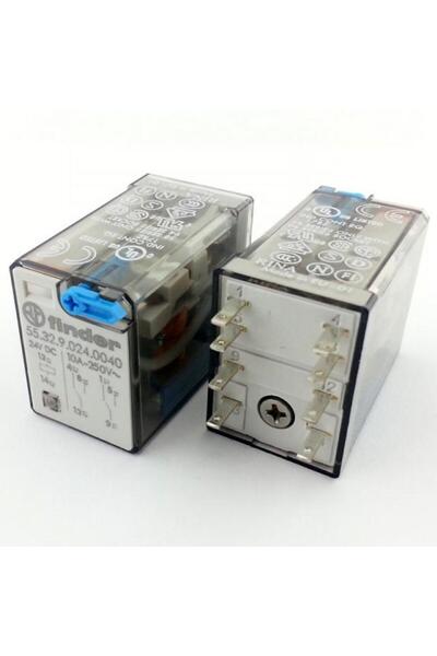 finder Röle 55.32.9.024.0040 24v 10a Dc 2 Kontak Kilitli Test Butonu ve Hata ...