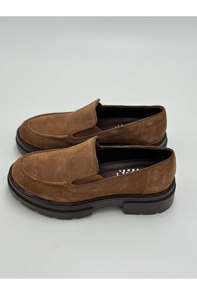 Klay Shoes Дамски велурени мокасини Cigaro