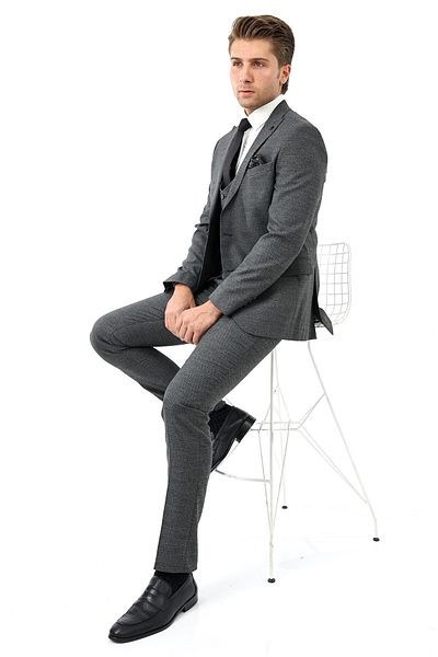 Presto بدلة سترة Slimfit باللون الأسود - 6 Drop 790-001