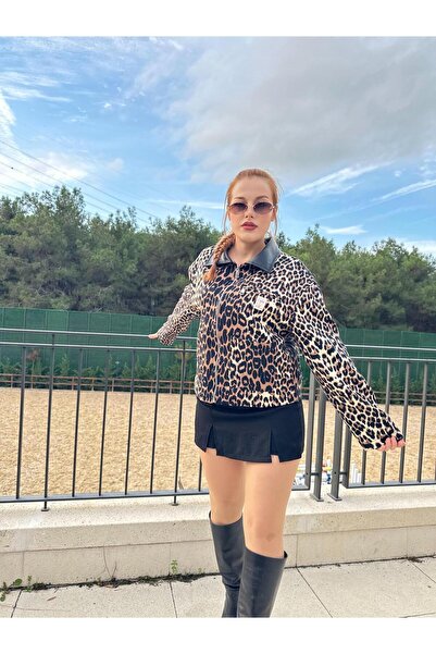 Kedi Fashion leopar ceket