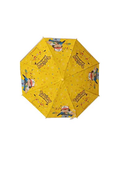 Toyhouse Pikhacu Pokemon Sarı Erkek Çocuk Şemsiyesi 8 telli Şemsiye